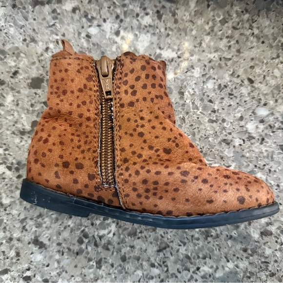 Baby Gap Toddler Sculpted Leopard Print Ankle Boots - Size 6C 🐆👢 - Picture 14 of 16